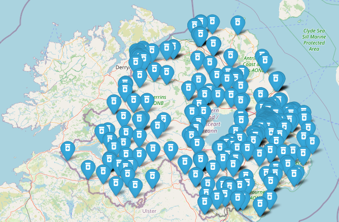 Northern Ireland map